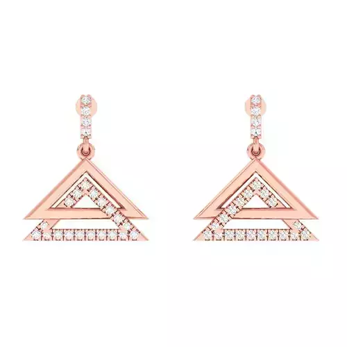 Minimalist Italian Light wt women earrings 3dm stl 1- render 3D print model