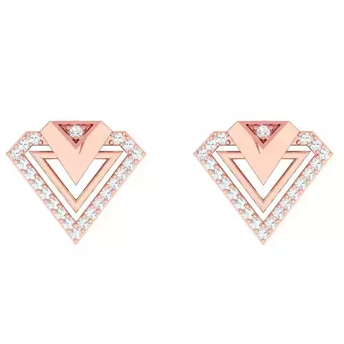 Minimalist Italian Light wt women earrings 3dm stl 1- render