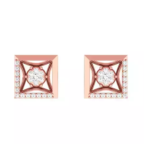 Minimalist Italian Light wt women earrings 3dm stl 1- render 3D print model