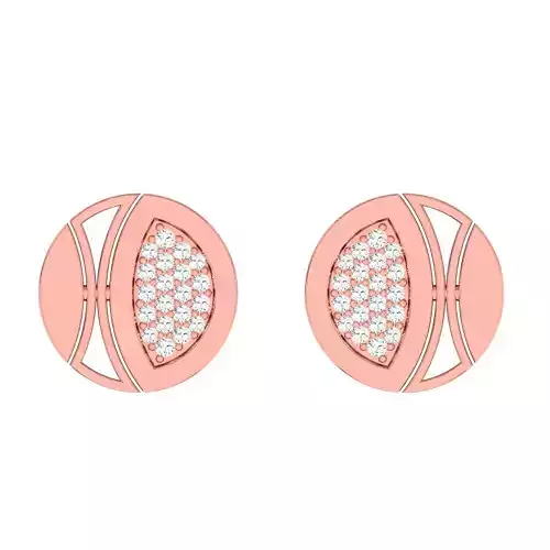 Minimalist Italian Light wt women earrings 3dm stl 1- render