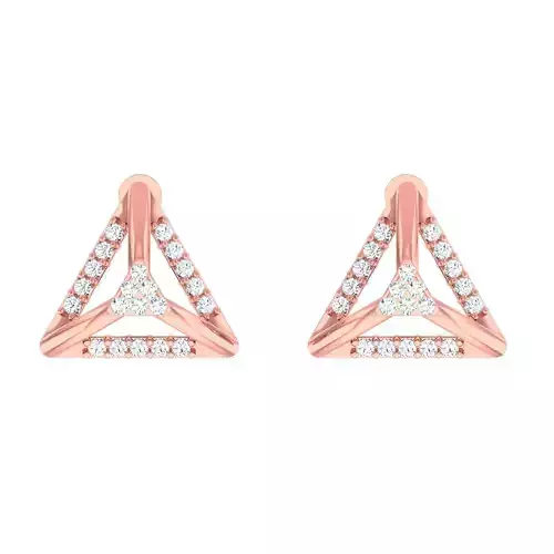 Minimalist Italian Light wt women earrings 3dm stl 1- render 3D print model