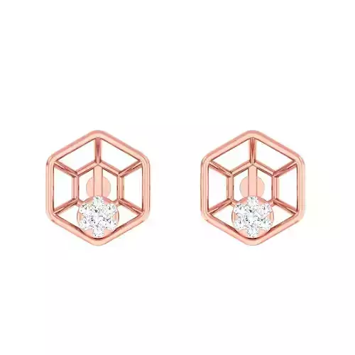 Minimalist Italian Light wt women earrings 3dm stl 1- render