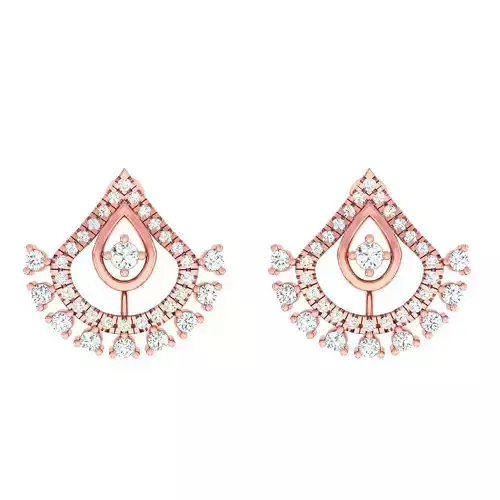 Minimalist Italian Light wt women earrings 3dm stl 1- render