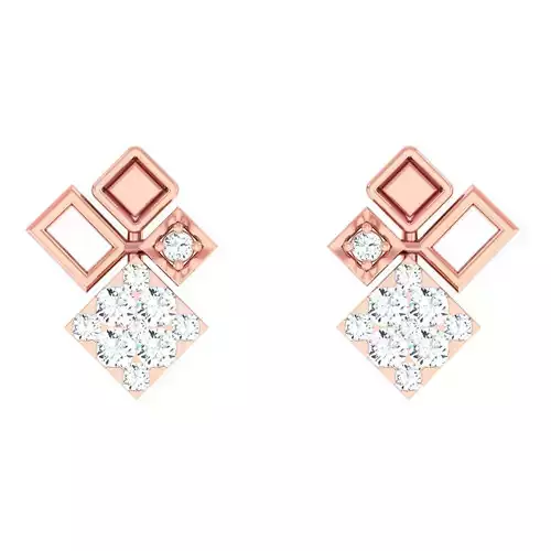 Minimalist Italian Light wt women earrings 3dm stl 1- render