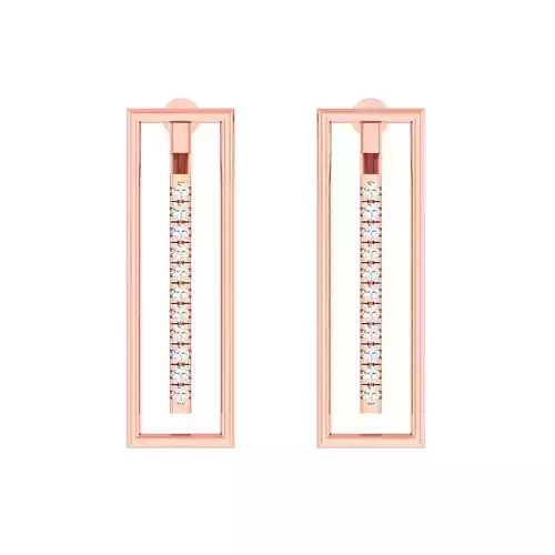 Minimalist Italian Light wt women earrings 3dm stl 1- render 3D print model