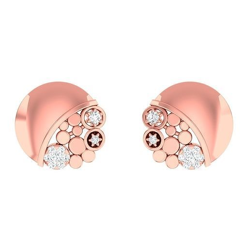 Minimalist Italian Light wt women earrings 3dm stl 1- render 3D print model