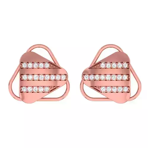 Minimalist Italian Light wt women earrings 3dm stl 1- render 3D print model