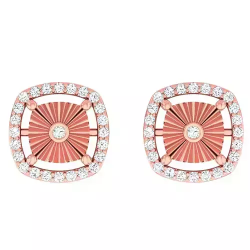 Minimalist Italian Light wt women earrings 3dm stl 1- render