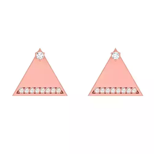 Minimalist Italian Light wt women earrings 3dm stl 1- render 3D print model