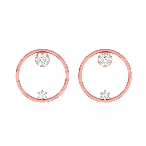 Minimalist Italian Light wt women earrings 3dm stl 1- render 3D print model