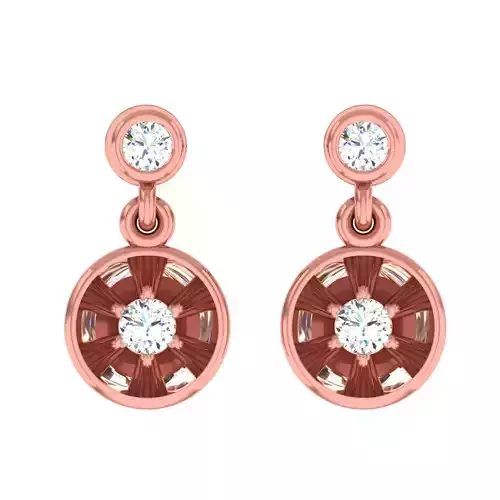 Minimalist Italian Light wt women earrings 3dm stl 1- render 3D print model
