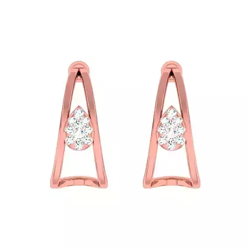 Minimalist Italian Light wt women earrings 3dm stl 1- render 3D print model