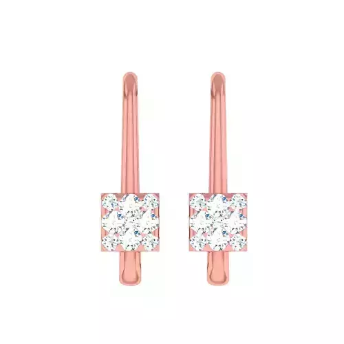 Minimalist Italian Light wt women earrings 3dm stl 1- render 3D print model