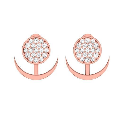 Minimalist Italian Light wt women earrings 3dm stl 1- render 3D print model
