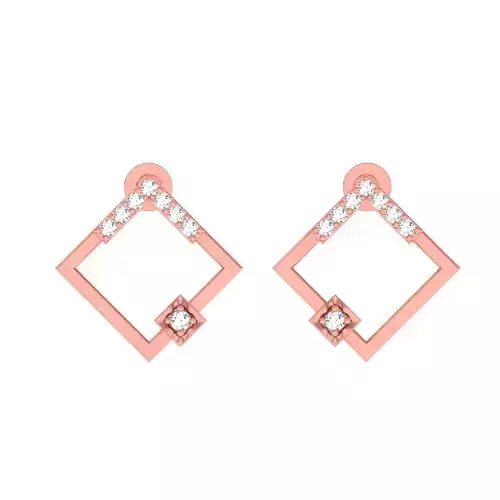 Minimalist Italian Light wt women earrings 3dm stl 1- render 3D print model