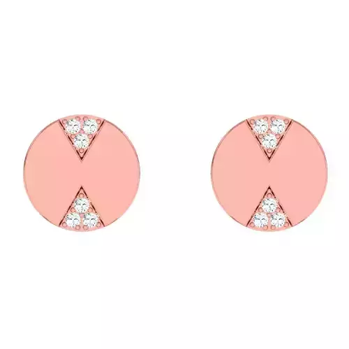 Minimalist Italian Light wt women earrings 3dm stl 1- render 3D print model