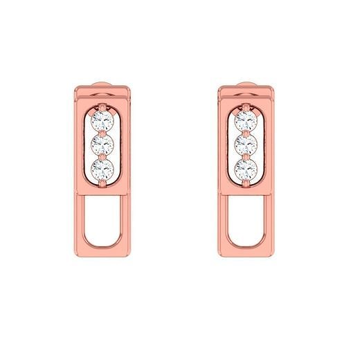 Minimalist Italian Light wt women earrings 3dm stl 1- render 3D print model