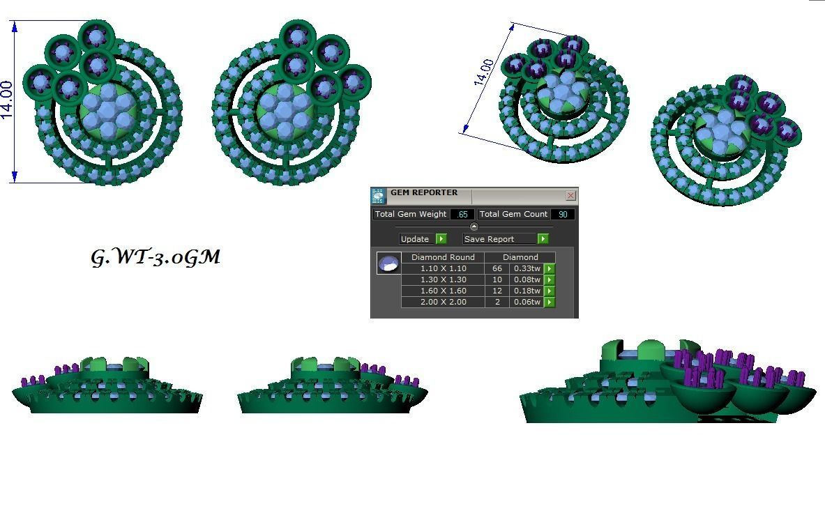 Minimalist Italian Light wt women earrings 3dm stl 1- render 3D print model_1