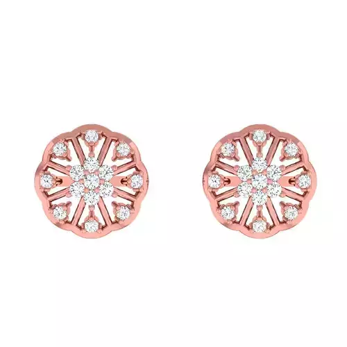 Minimalist Italian Light wt women earrings 3dm stl 1- render 