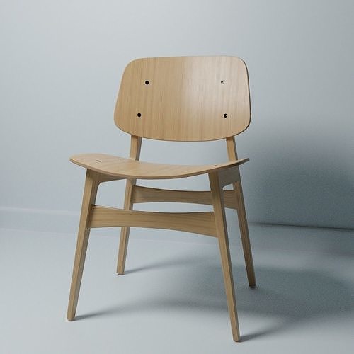 Roundish Chair Maruni Free low-poly 3D model
