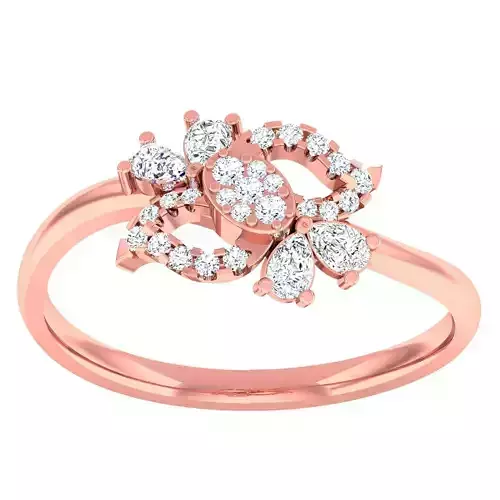 Light Weight Cocktail Ring 3dm stl 1-render detail