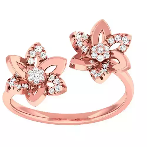 Light Weight Cocktail Ring 3dm stl 1-render detail