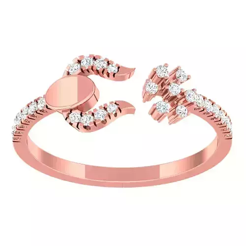 Light Weight Cocktail Ring 3dm stl 1-render detail