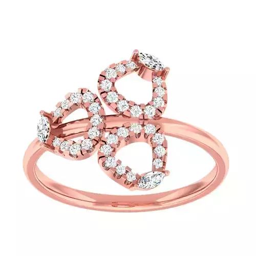 Light Weight Cocktail Ring 3dm stl 1-render detail