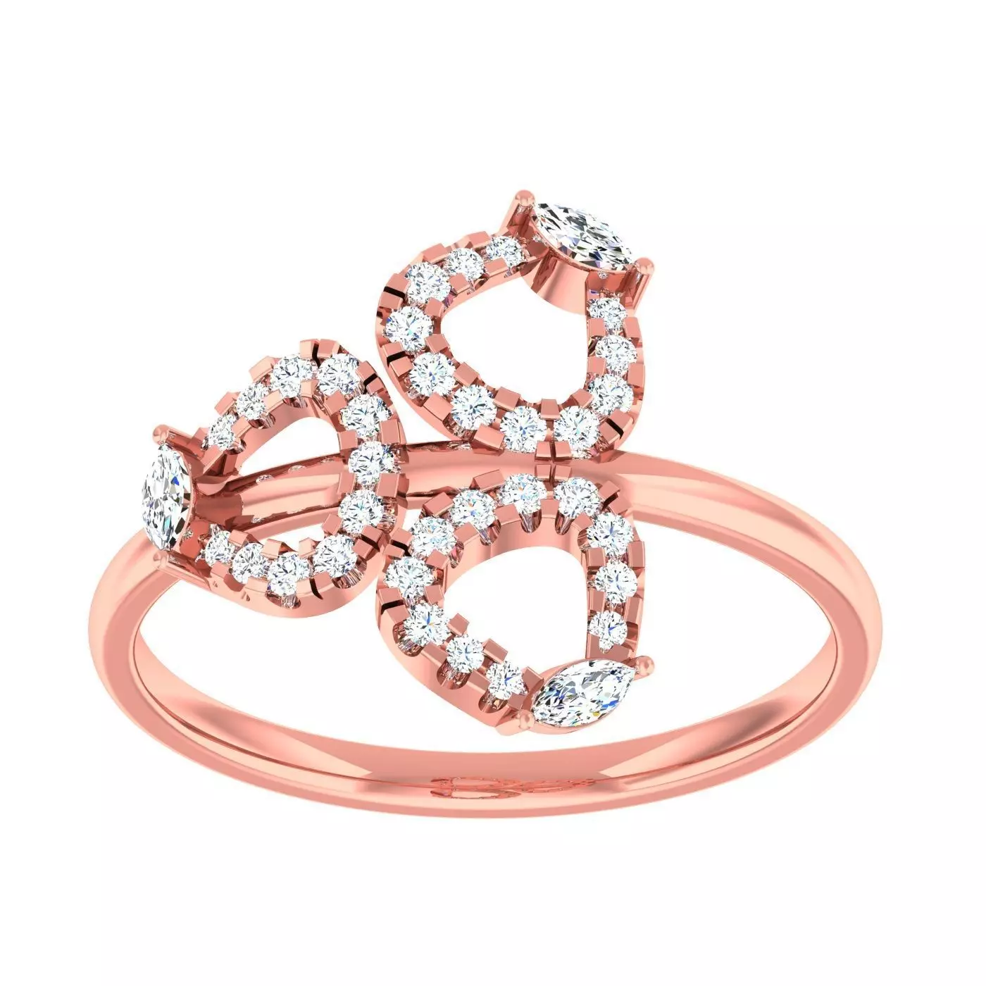 Light Weight Cocktail Ring 3dm stl 1-render detail 3D print model_0