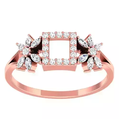 Light Weight Cocktail Ring 3dm stl 1-render detail