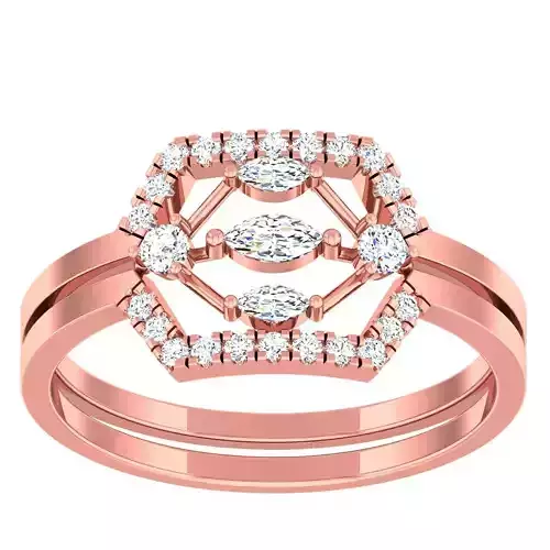 Light Weight Cocktail Ring 3dm stl 1-render detail