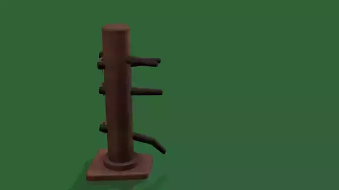 Dojo Diorama Wooden Fighting Man