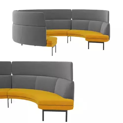 Office Curved Modular Sofa