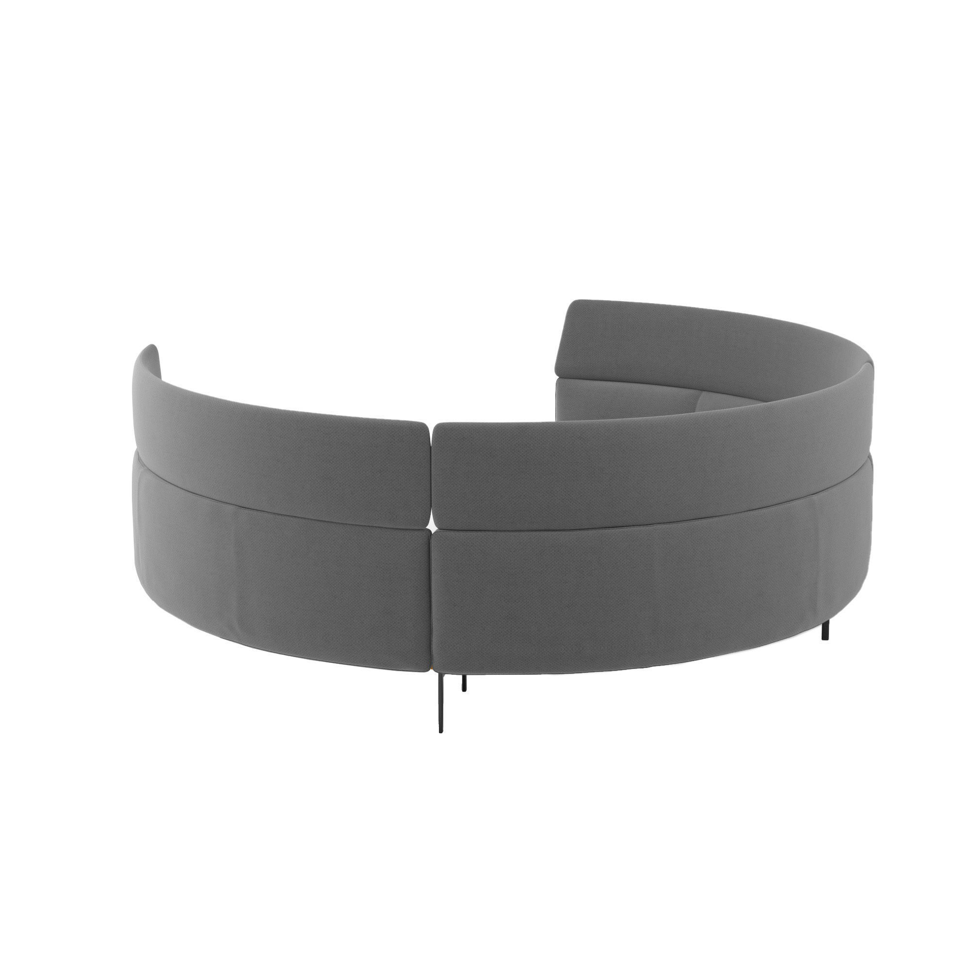 Office Curved Modular Sofa 3D model_7