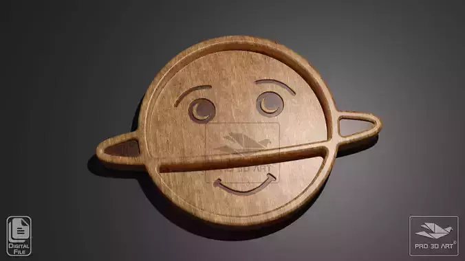 Planet Saturn Tray - CNC Files for Wood 