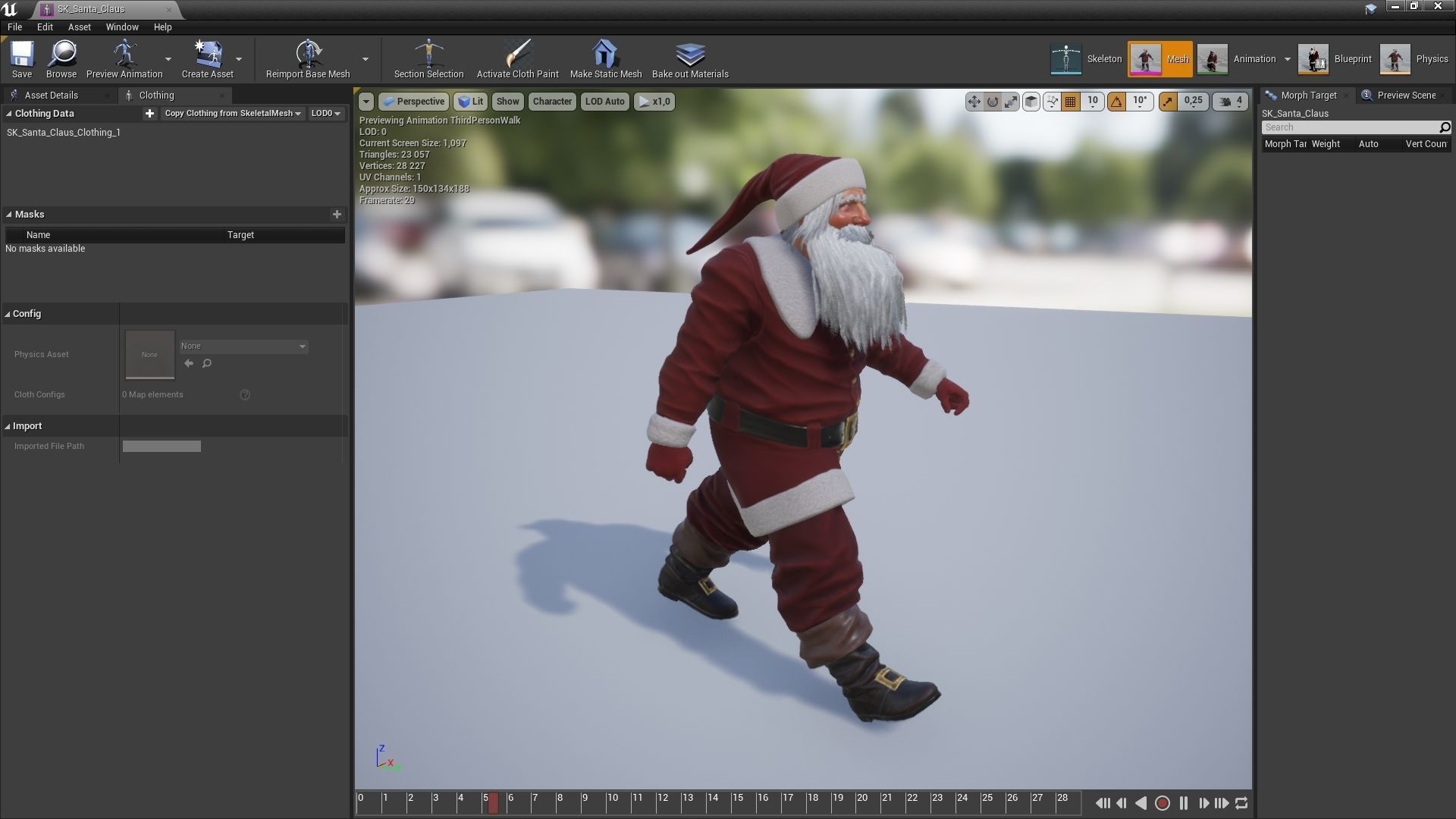 Santa Claus Low-poly 3D model_10