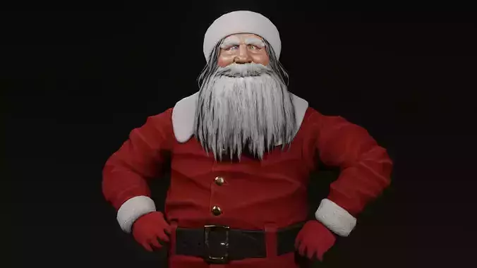 Santa Claus Low-poly 3D model