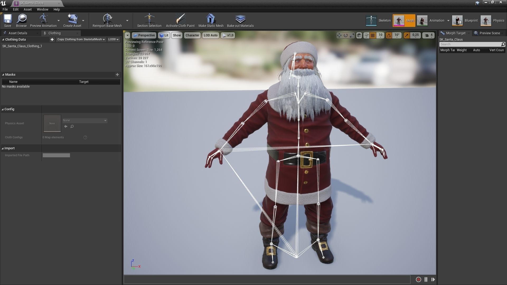 Santa Claus Low-poly 3D model_9