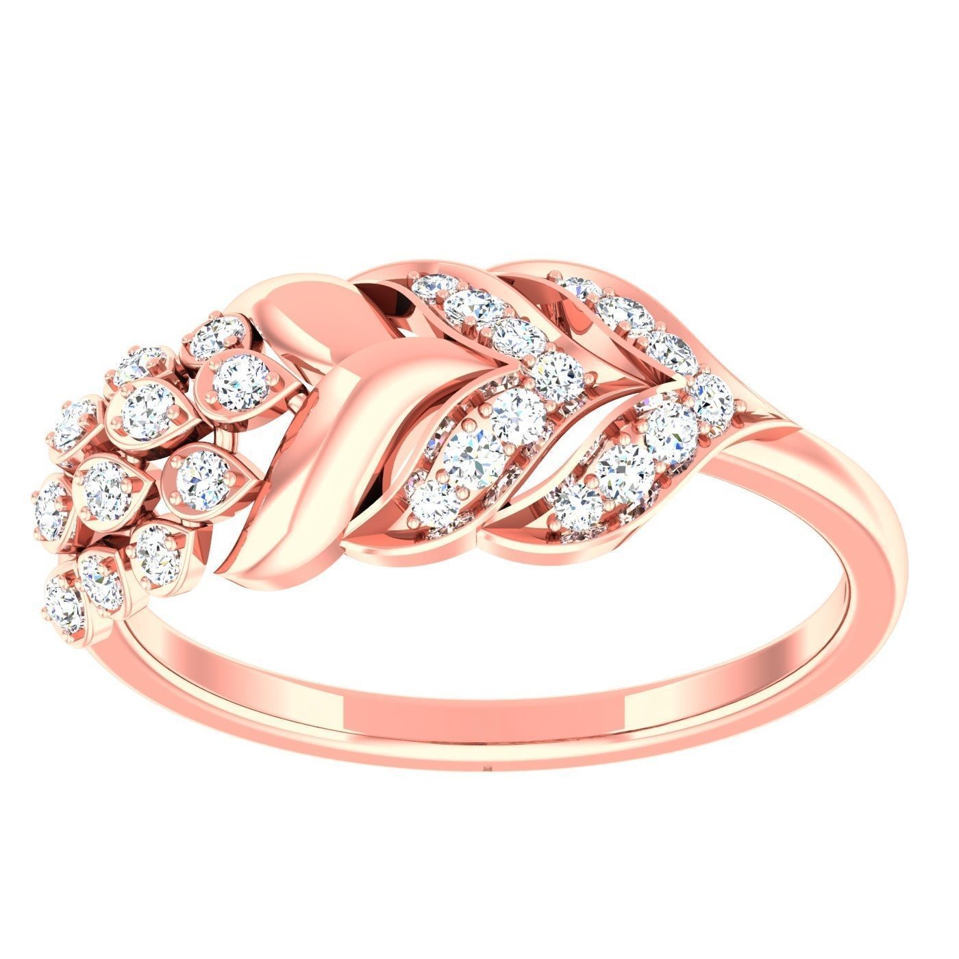 163 High Jewelry Cocktail Rings 3dm stl 1- render details  3D Model Collection_89