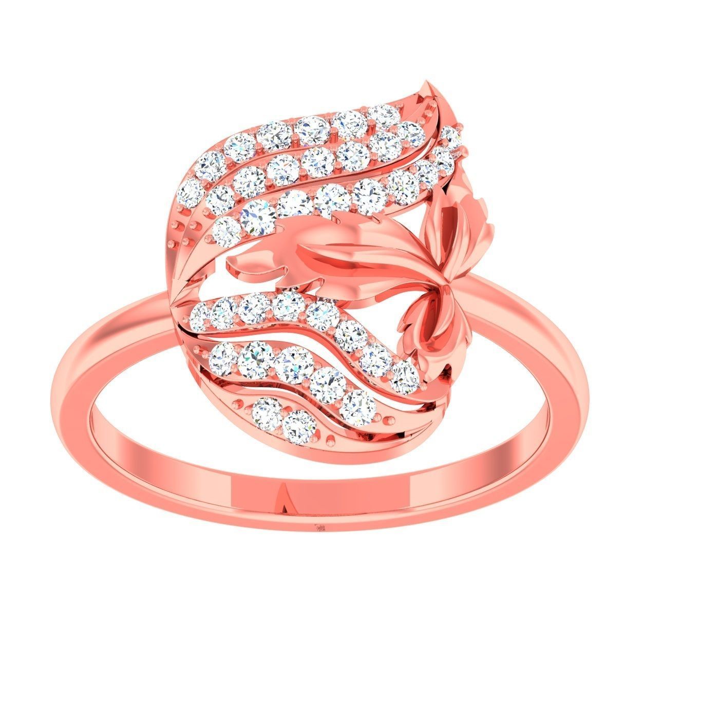 163 High Jewelry Cocktail Rings 3dm stl 1- render details  3D Model Collection_17