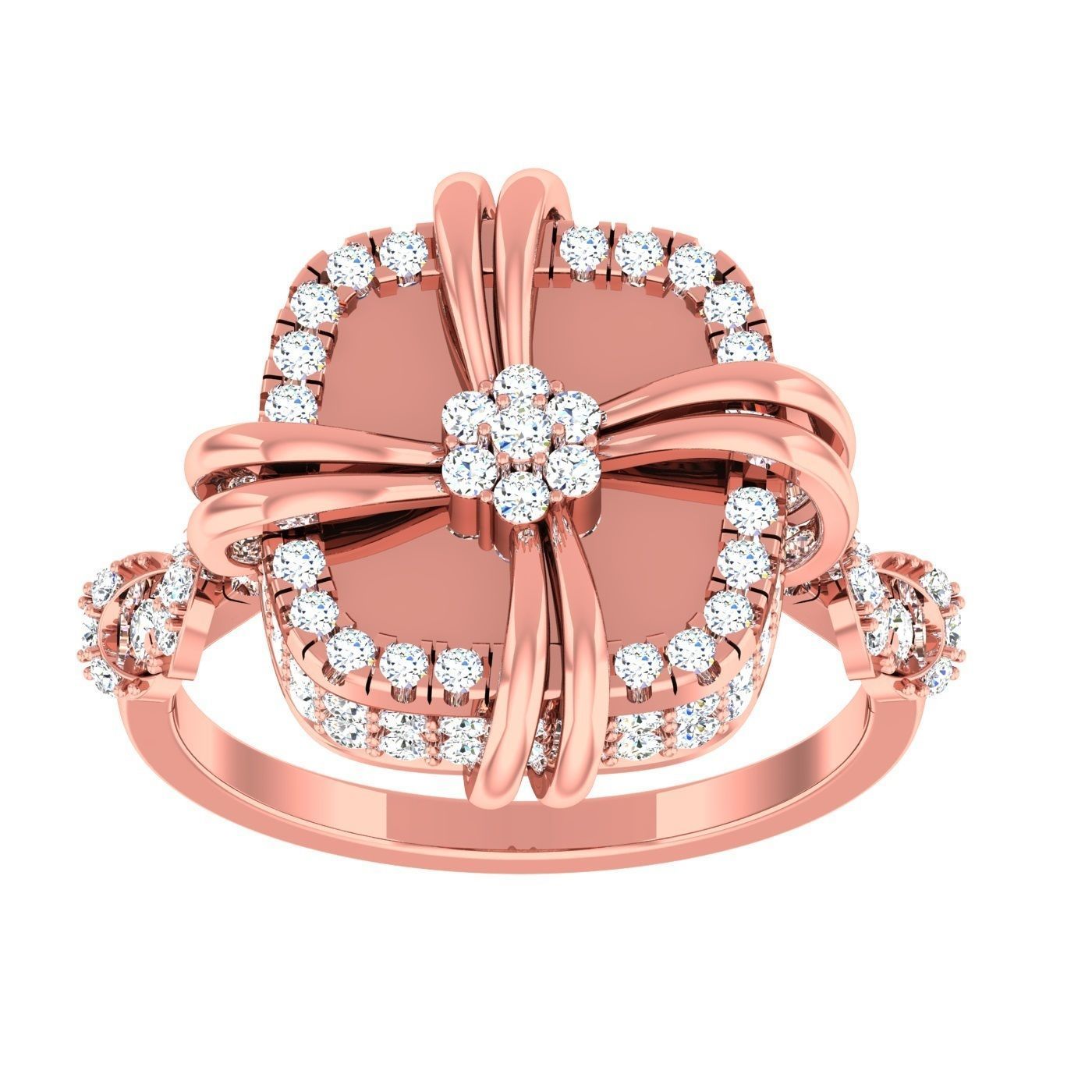 163 High Jewelry Cocktail Rings 3dm stl 1- render details  3D Model Collection_67