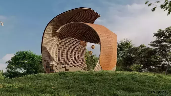 Bamboo open air theatre 