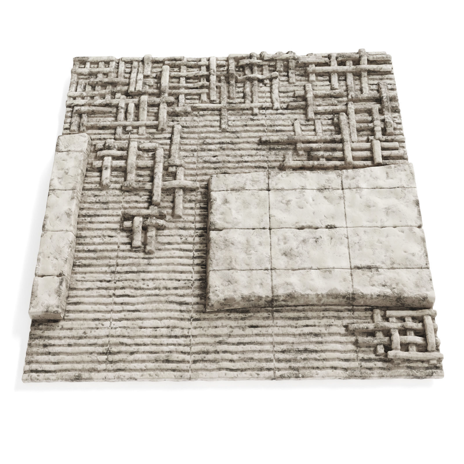 Peter Lane wallmounte ceramic panel 3D model_3