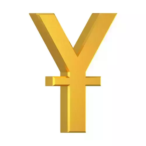 Chinese Yuan Currency Symbol Gold