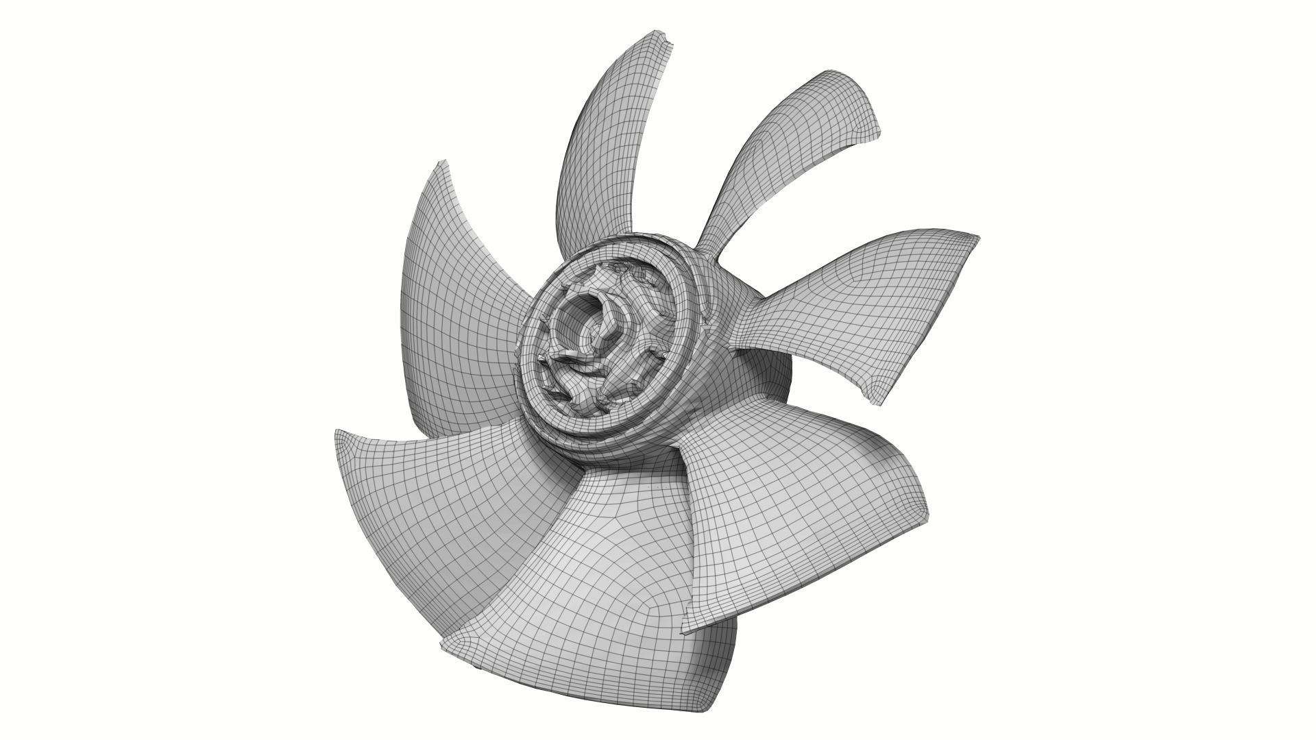 Exhaust Fan Part Raw Scanned 3D model_7