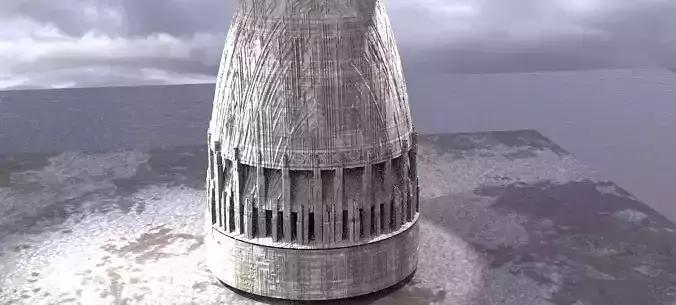 Sci-Fi Dome City Structures