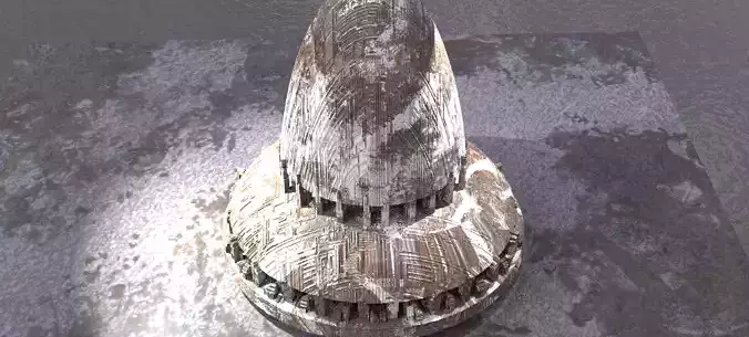 Sci-Fi Dome City 3D 3D model