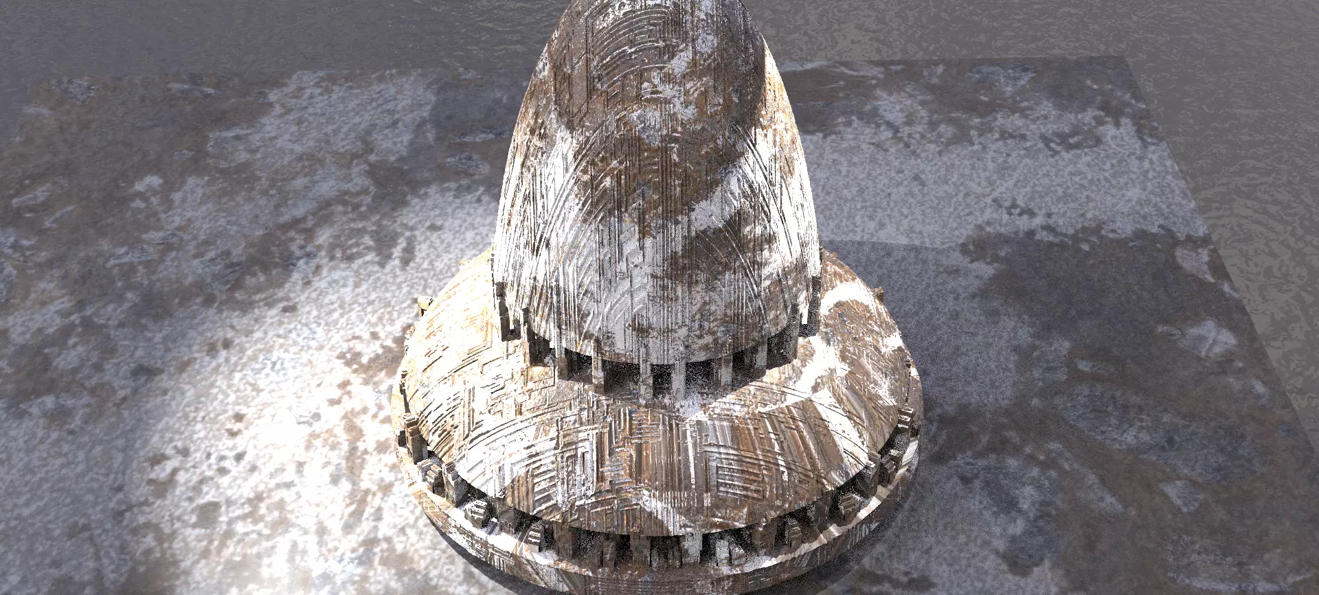 Sci-Fi Dome City 3D 3D model_0