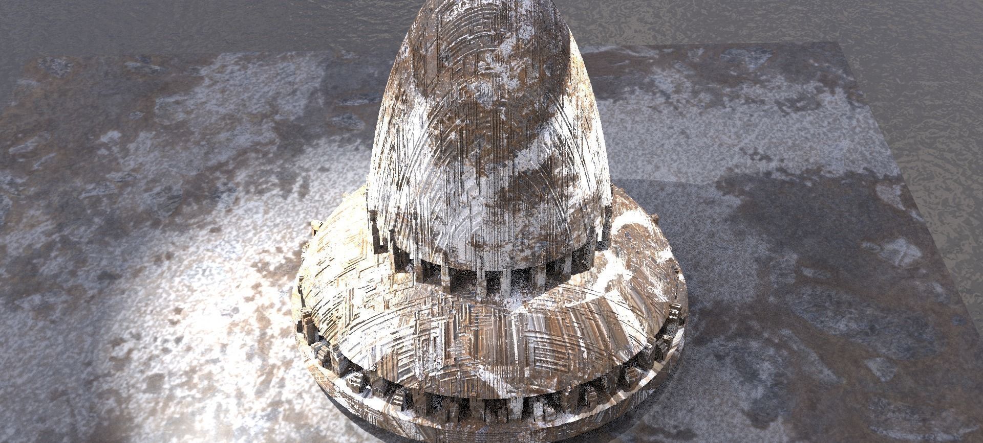 Sci-Fi Dome City 3D 3D model_1