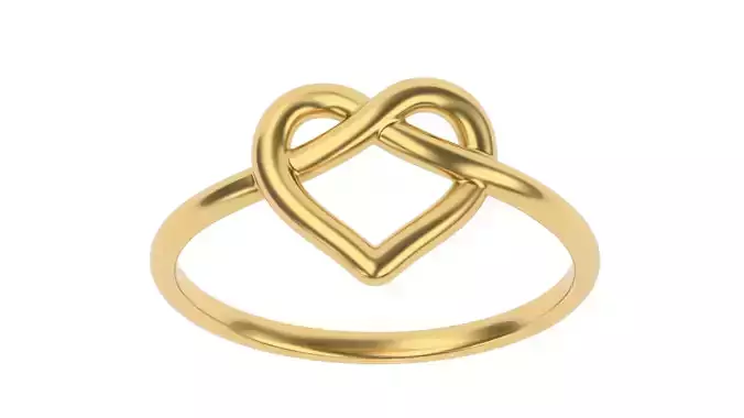 Simple heart ring